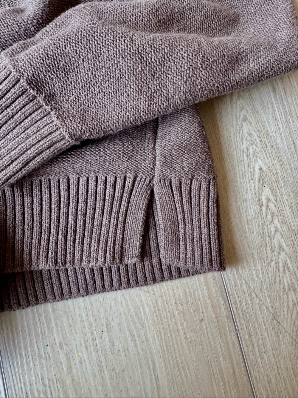 Quince Organic Cotton Cropped Cardigan Women’s M Brown Button Front - Picture 12 of 14